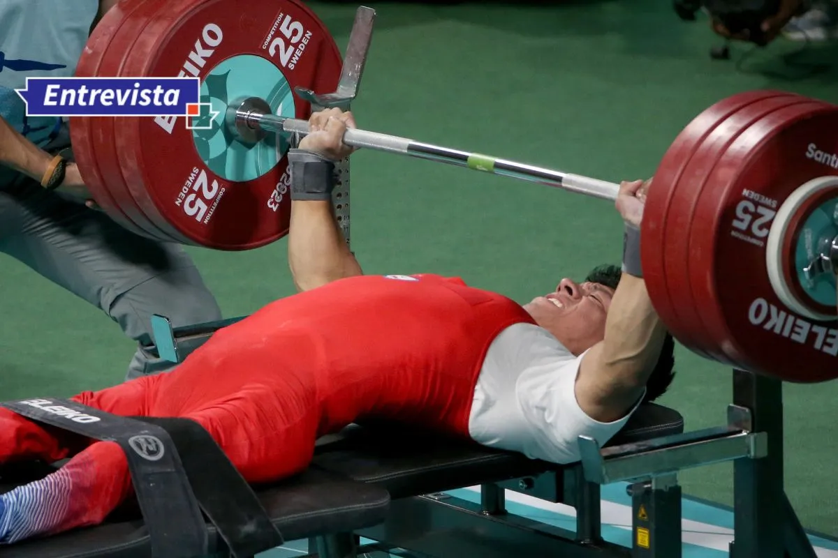 Jorge Carinao, campeón mundial de para powerlifting: